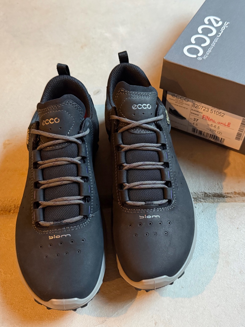 ECCO BIOM Venture Gore-Tex Women’s Shoes EU 37 US 6-6.5 NWT Black